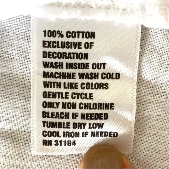 White Blouse Kim Rogers Size L Folklore Embroidered Top - Picture 12 of 13